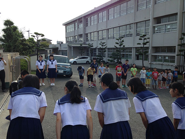 那珂川北中学校・平成27年度  出前あいさつ運動