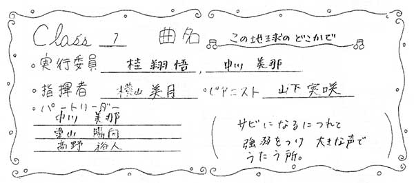 那珂川北中学校 平成27年度 合唱コンクール