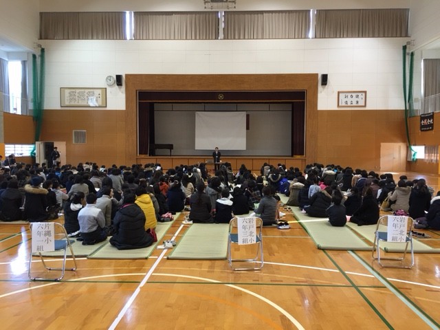 那珂川北中学校、保護者説明会