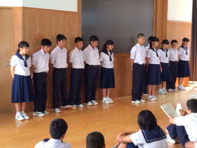 那珂川北中学校 平成28年度 自然教室