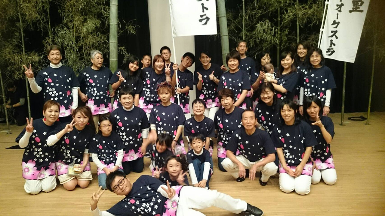 那珂川北中学校　そよかぜフェスタ出演　バンブーオーケストラ那珂川