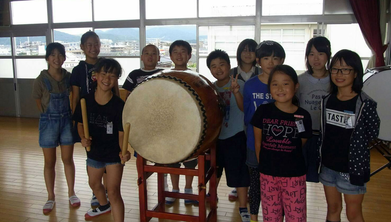 那珂川北中学校　そよかぜフェスタ出演　岩戸北小学校・太鼓クラブ
