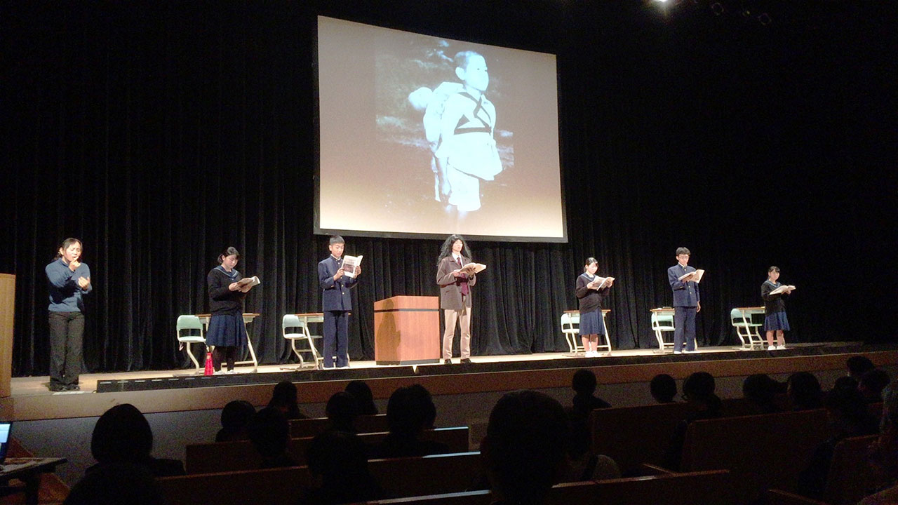 那珂川北中学校　人権朗読劇