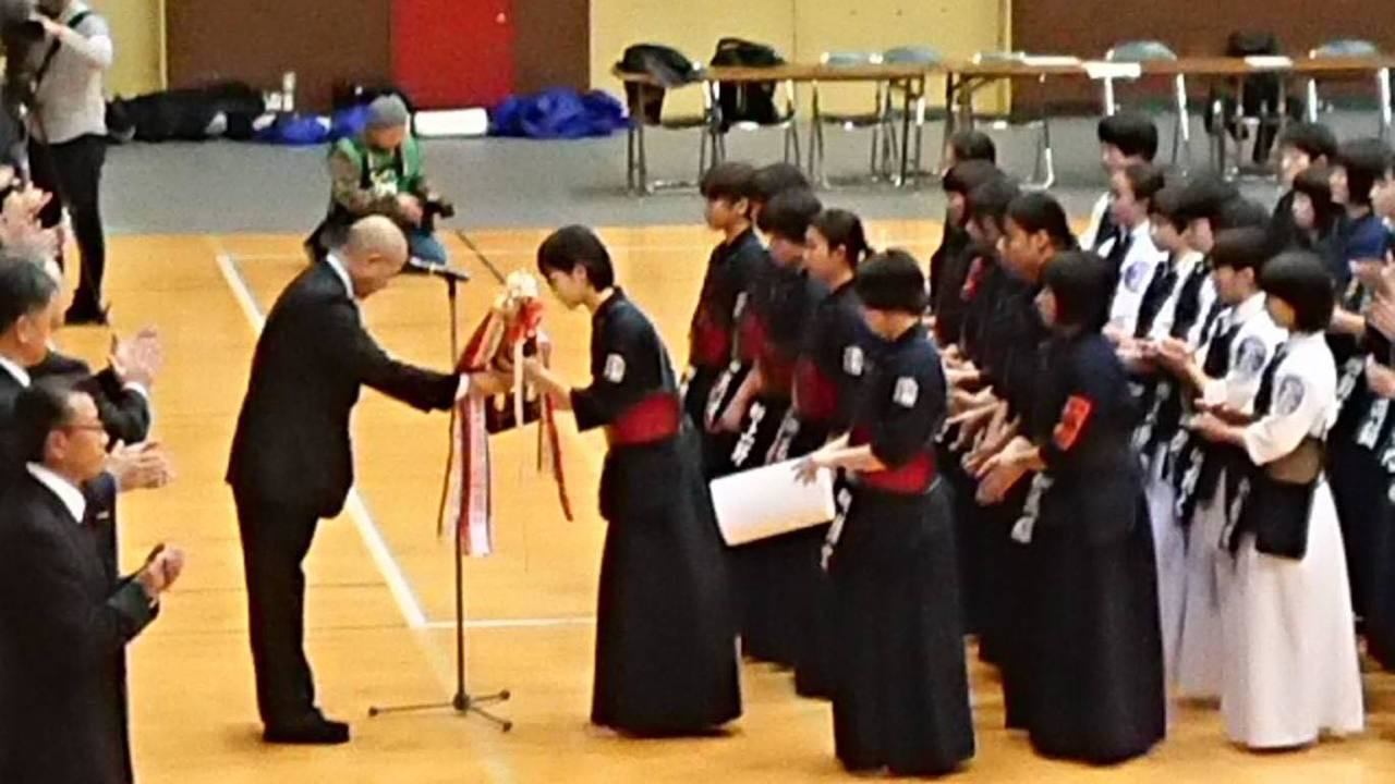 那珂川北中学校 剣道部女子、新人戦優勝