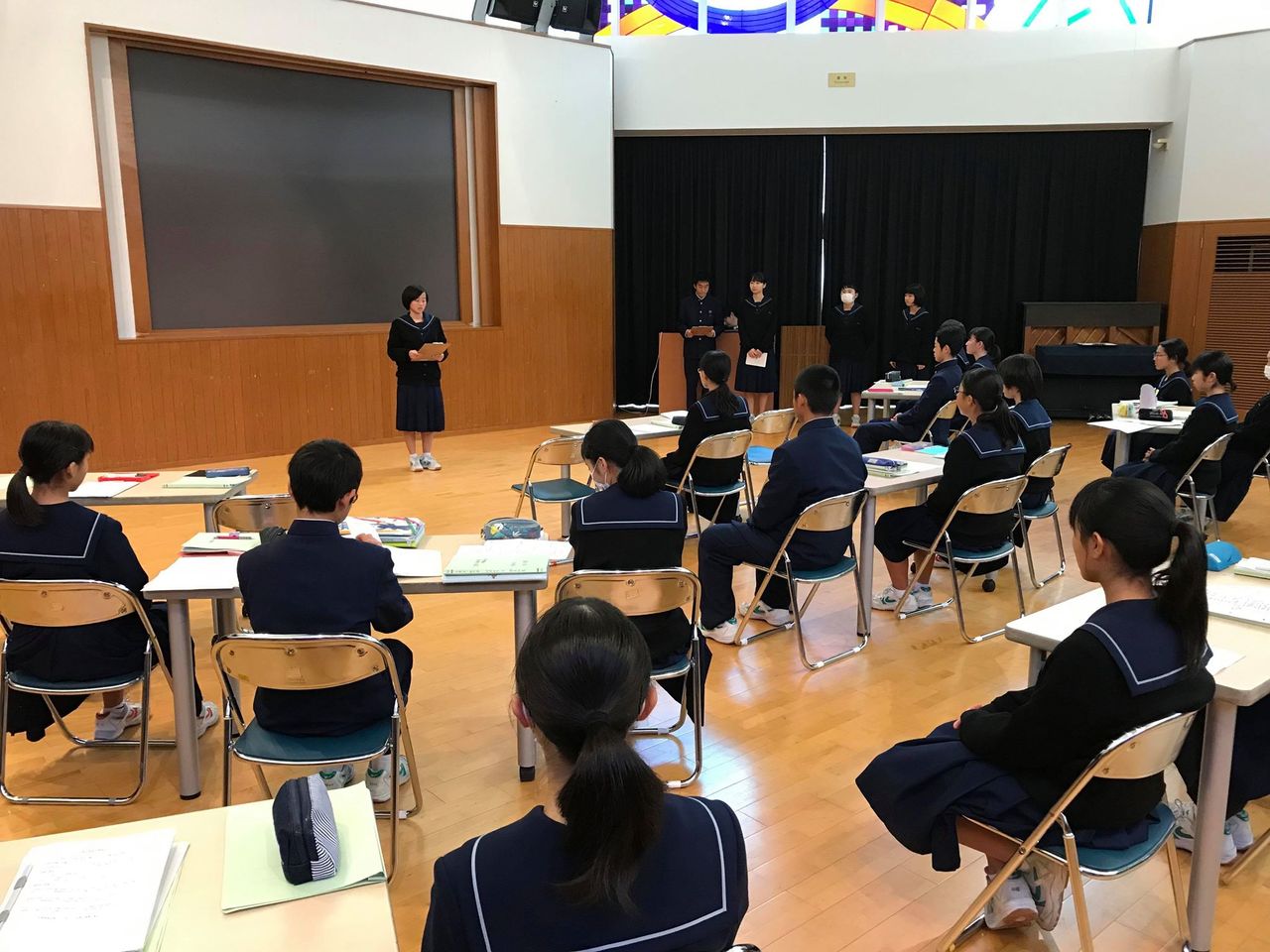 那珂川北中学校 生徒会リーダー研修会