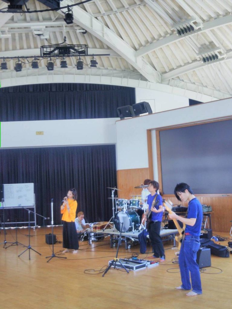 那珂川北中学校 そよかぜフェスタリハーサル風景
