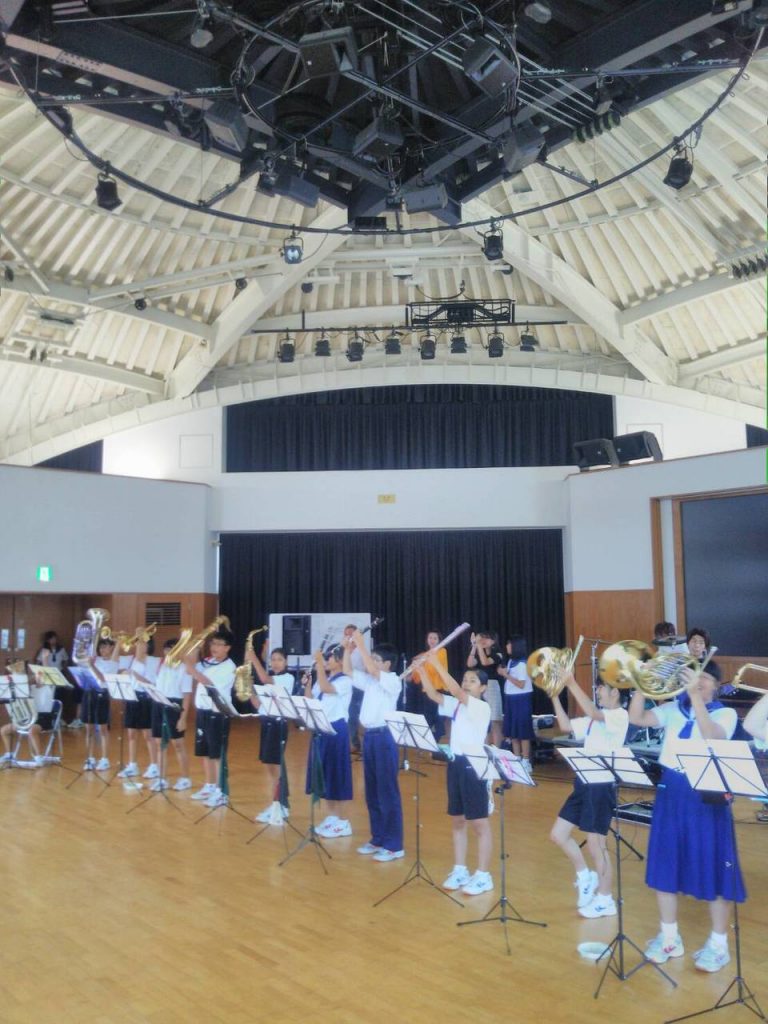 那珂川北中学校 そよかぜフェスタリハーサル風景
