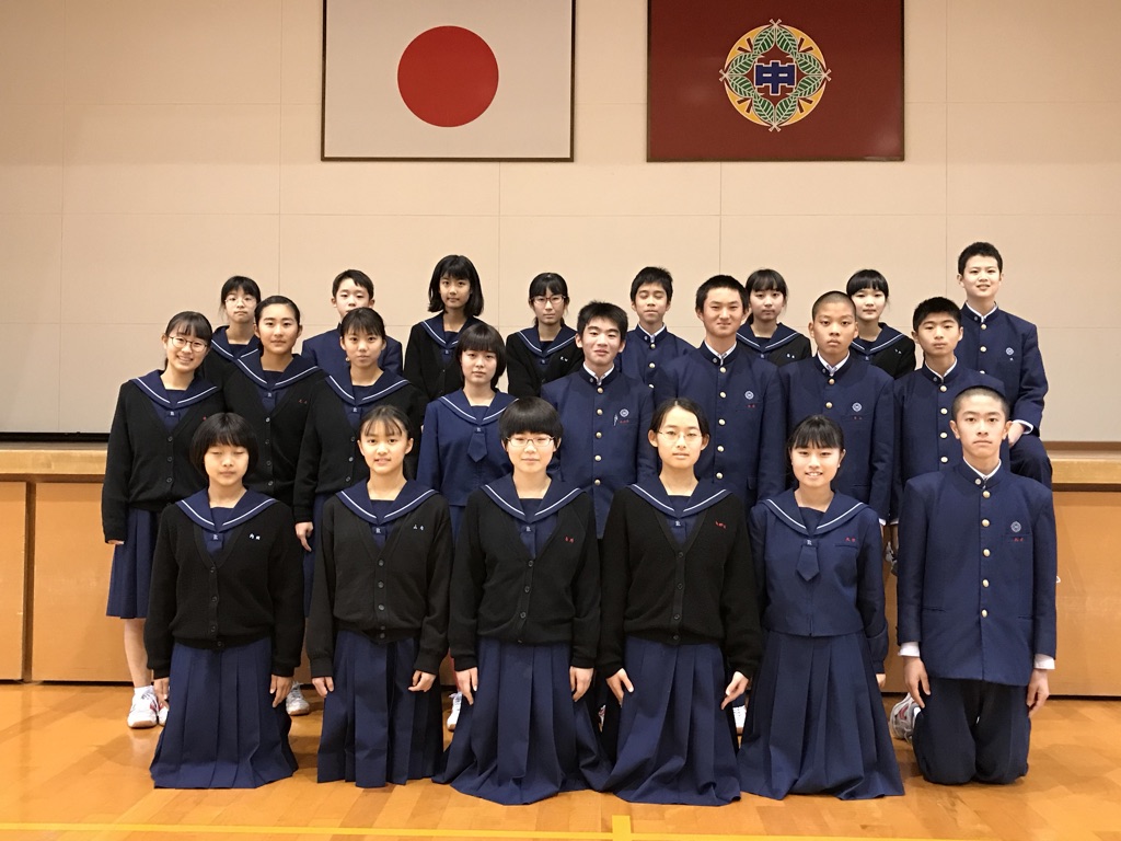 那珂川北中学校 生徒会・任命・認証・交代式